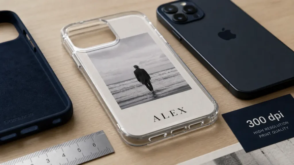 Coque personnalisée avec photo imprimée sur étui transparent