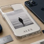 Coque personnalisée avec photo imprimée sur étui transparent