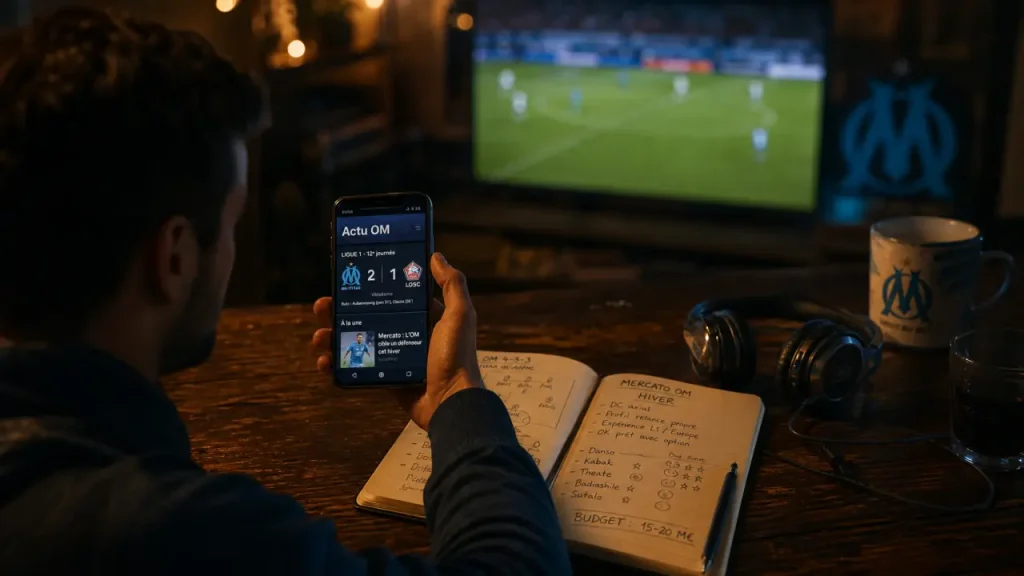 Football club de marseille : actualité OM et mercato sur smartphone