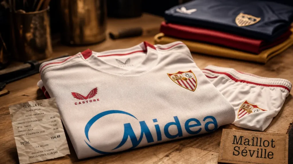 Maillot Séville domicile, third et rétro FC Séville