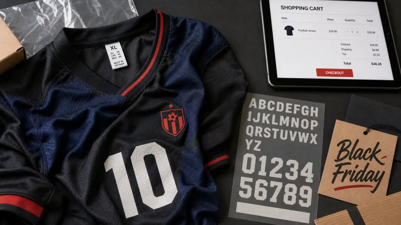 Black friday maillot de foot : choisir sa taille et son club