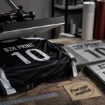 Flocage maillot de foot : presse à chaud, film DTF et transferts