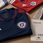 Maillot Chili domicile, extérieur et flocage officiel