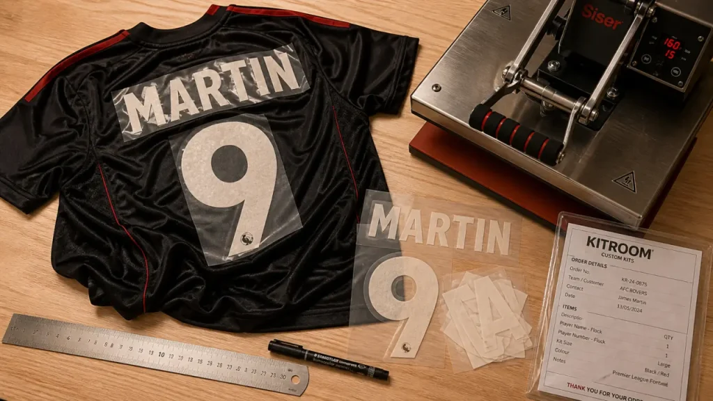 Maillot de foot à floquer : nom, numéro et erreurs qui gâchent le rendu