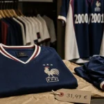 Maillot equipe de france pas cher FFF : prix 31,49 € sur maillot bleu et t-shirt supporter rétro