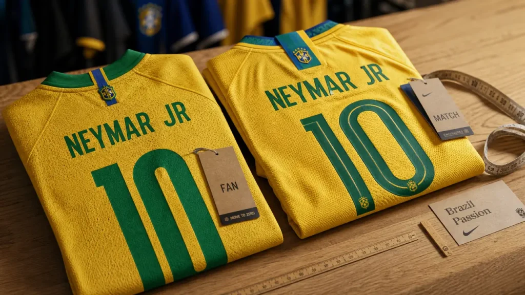 Maillot neymar bresil fan et match, flocage et tailles