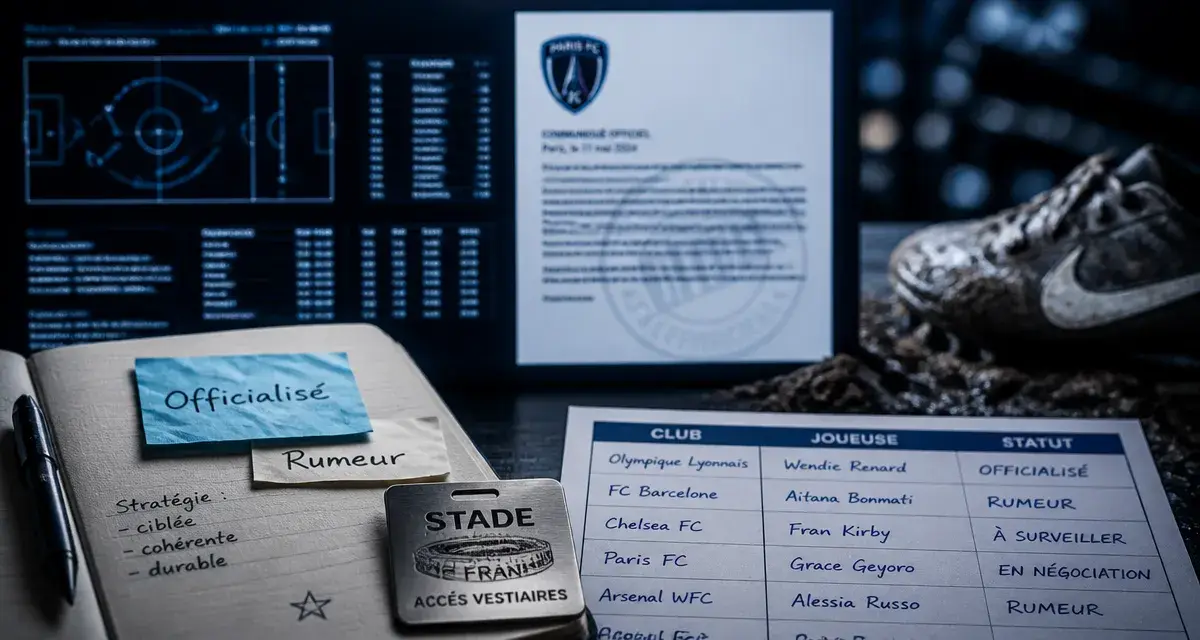 Mercato foot feminin : officialisations et rumeurs, méthode de suivi