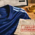 Nouveau maillot argentine extérieur bleu marine, étiquette et ticket