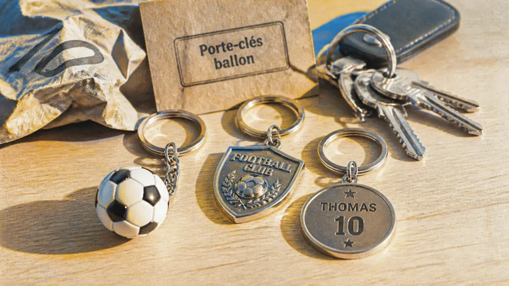 Porte-clé foot en métal, ballon ou crochet : quel modèle choisir ?