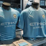 Maillot de foot Manchester City authentique et replica en boutique sportive