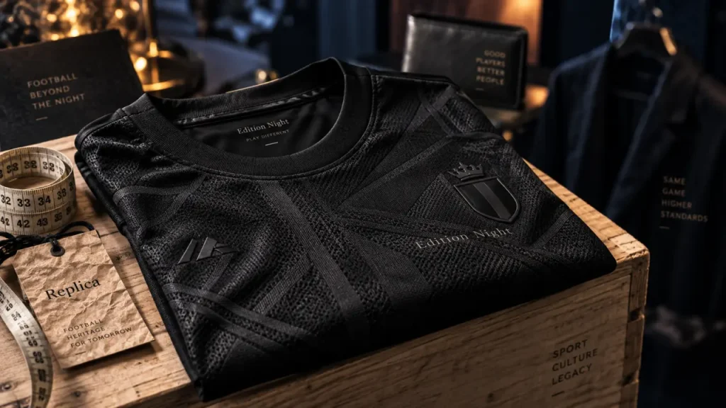 Maillot de foot noir : style sobre ou version technique, quel modèle choisir ?