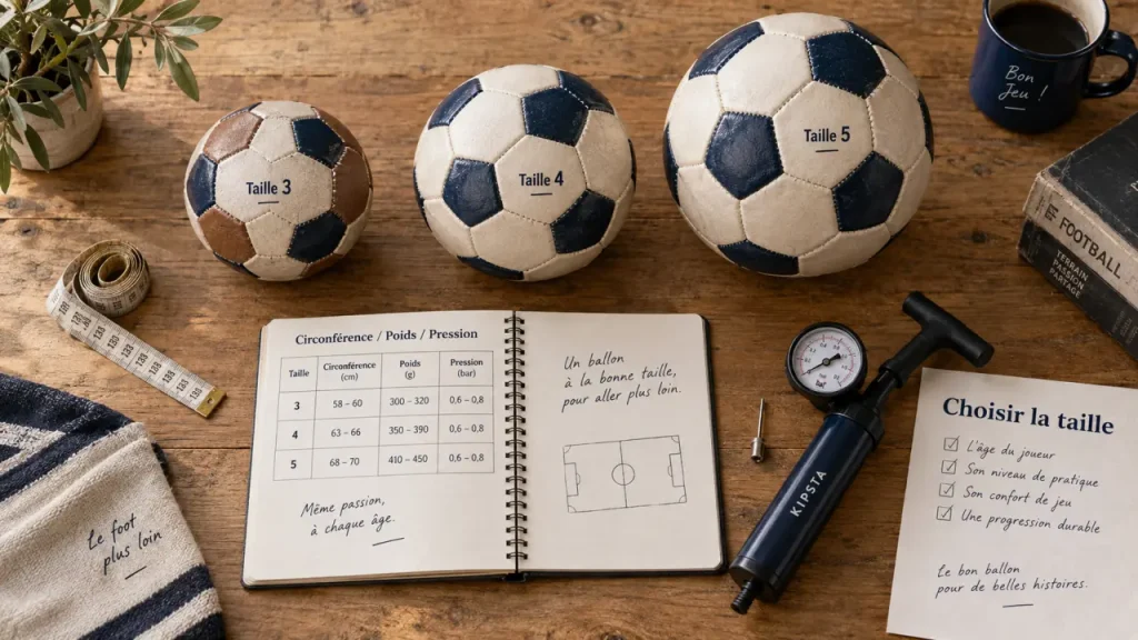 Ballon de foot : 3 repères pour choisir la bonne taille sans le rendre trop lourd