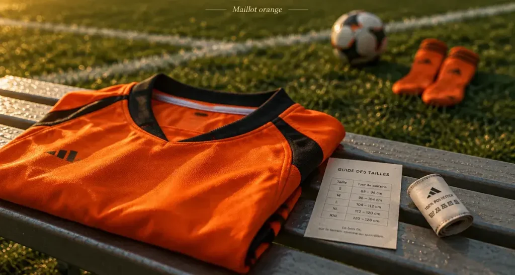 Maillot de football orange : choisissez la bonne coupe selon votre usage