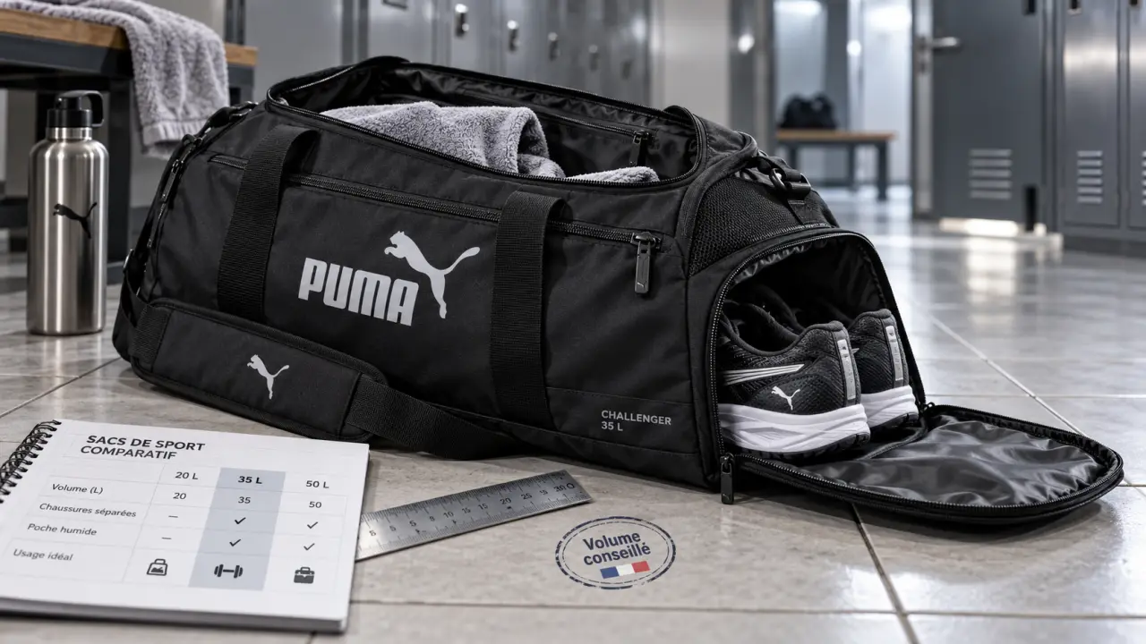 Sac de sport puma 35 L Challenger avec compartiment chaussures séparé
